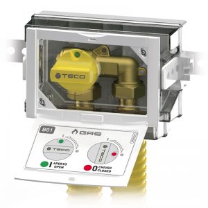 Sistema di distribuzione ed intercettazione linee GAS sottotraccia domestiche TECO